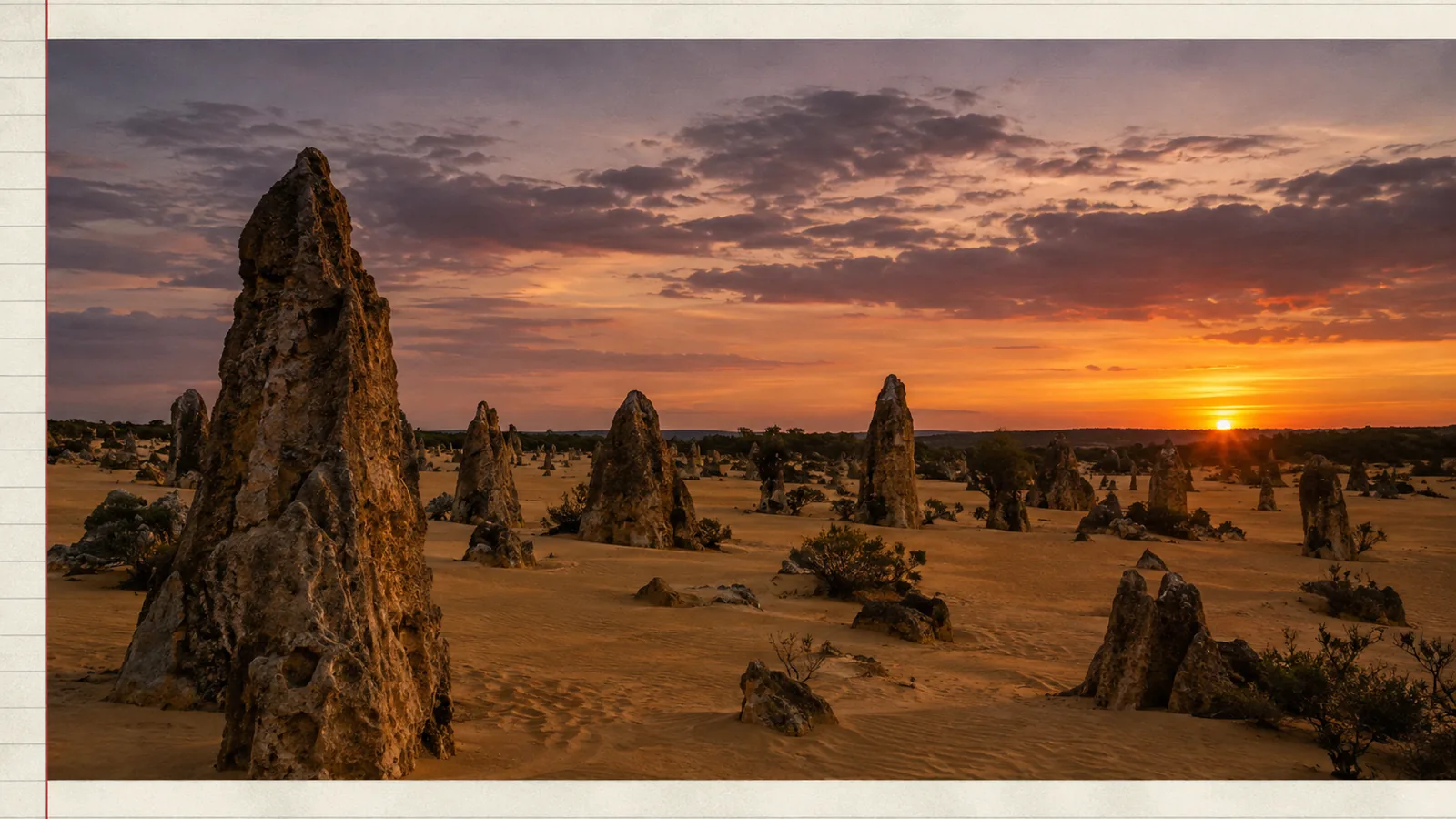Parco nazionale di Nambung e il Deserto dei Pinnacles